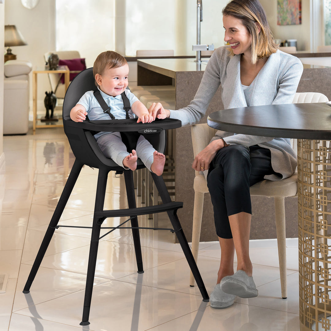 Childcare Modern Modi High Chair With Adjustable Feet And Tray With 3 Positions