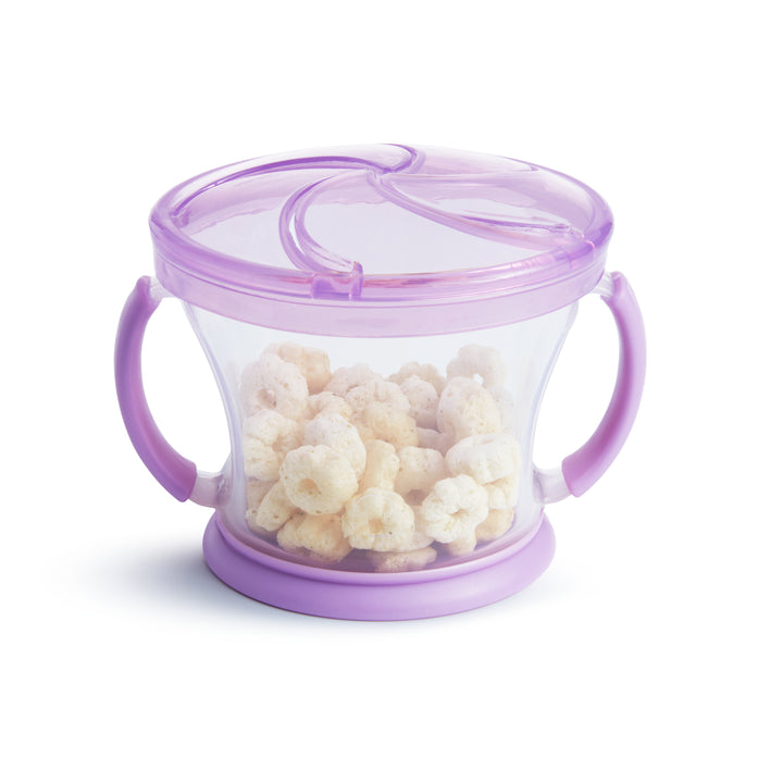 Munchkin Spill-proof Toddler Snack Container With Soft Flaps 1Pk Randomly Selected