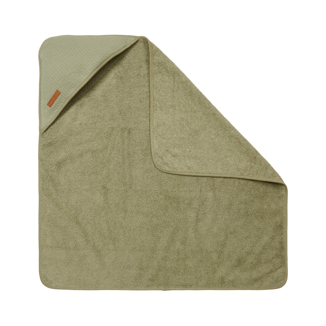 Little Dutch Hooded Bath Towel & Wrap - Pure Olive