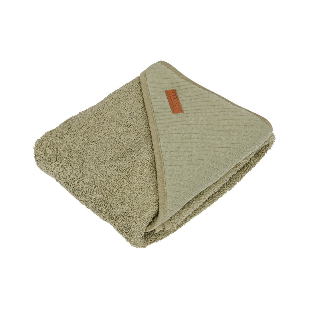 Little Dutch Hooded Bath Towel & Wrap - Pure Olive