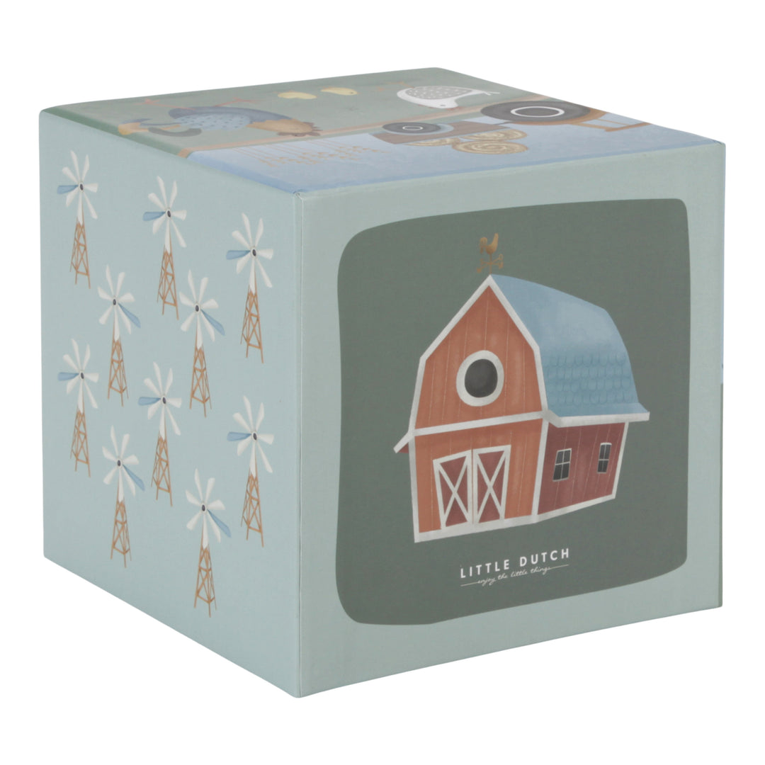 Little Dutch Little Farm Building Blocks Cardboard