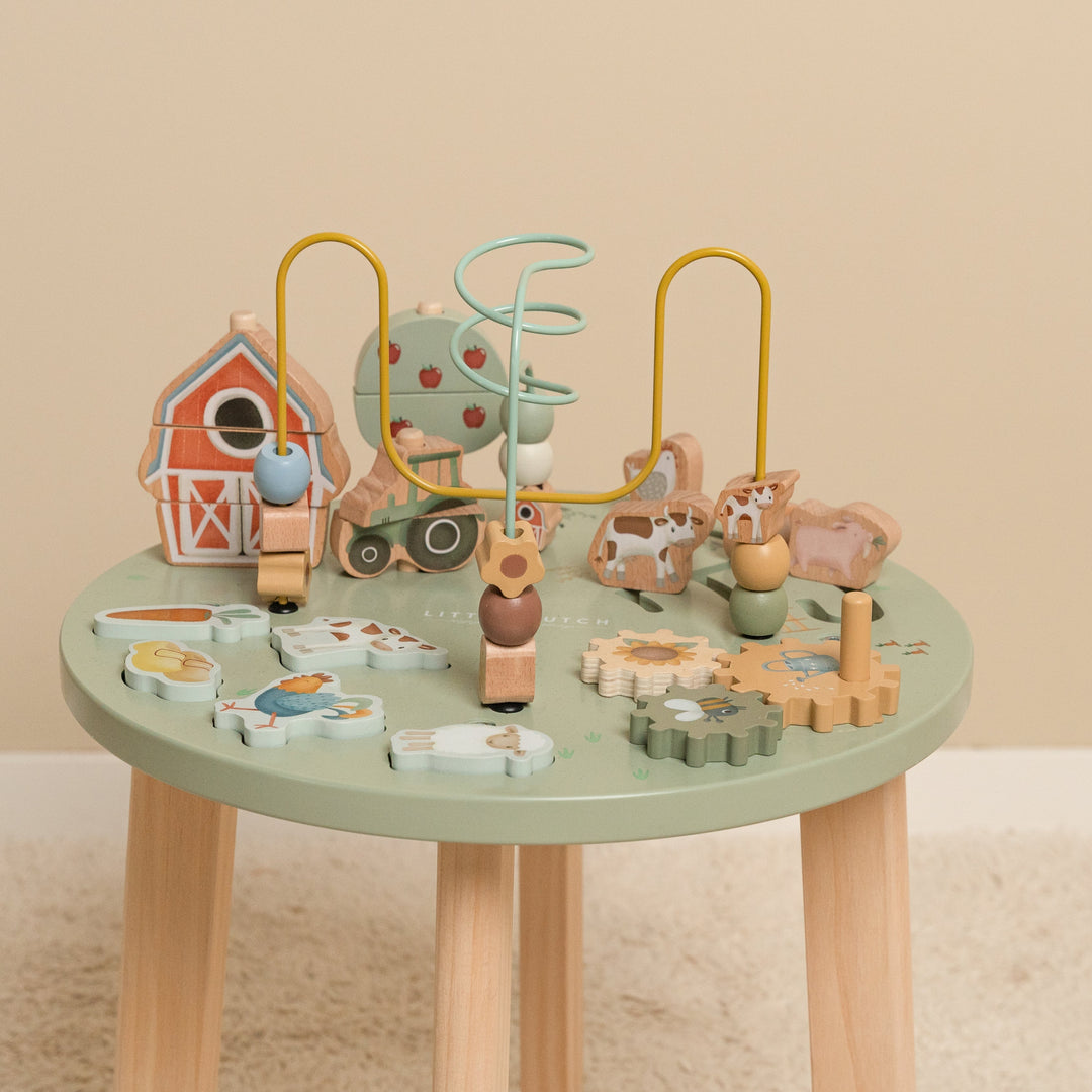 Little Dutch Little Farm Baby Kids Activity Table Centre