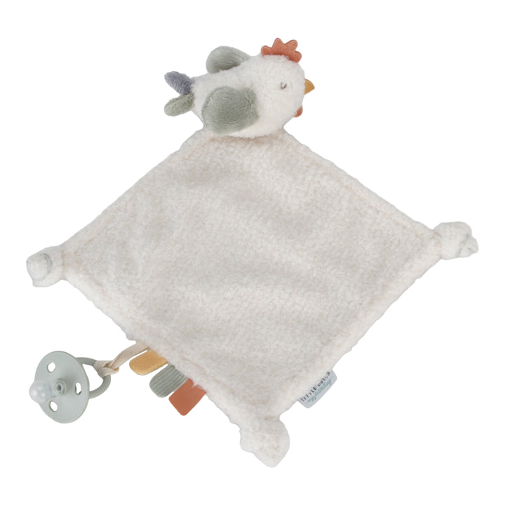 Little Dutch Little Farm Cuddle Cloth Chicken Baby Plush Comforter