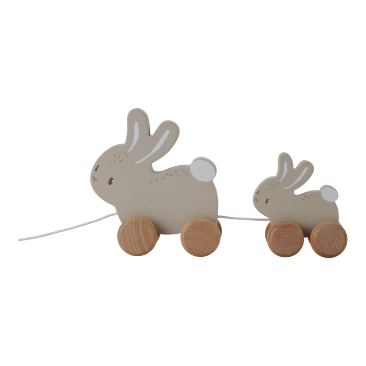 Little Dutch Baby Bunny Pull Along Wooden Bunnies