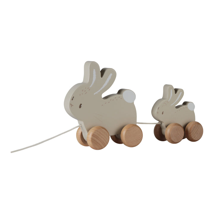 Little Dutch Baby Bunny Pull Along Wooden Bunnies